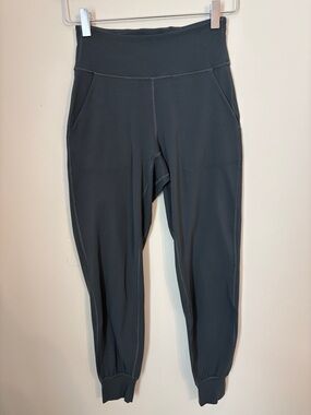 Lululemon High-Waist Dark Charcoal Jogger Leggings Size 4